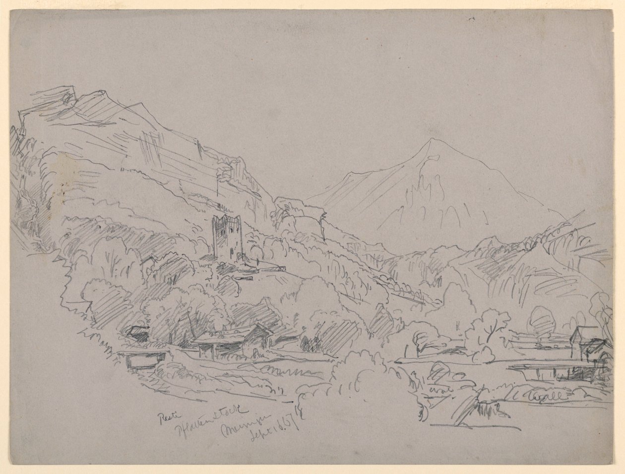 Landscape, Meiringen, Switzerland by William Trost Richards