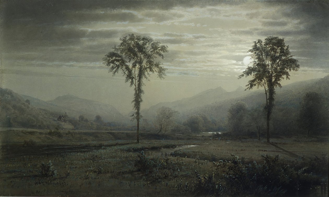 Moonlight on Mount Lafayette, New Hampshire, 1873 by William Trost Richards