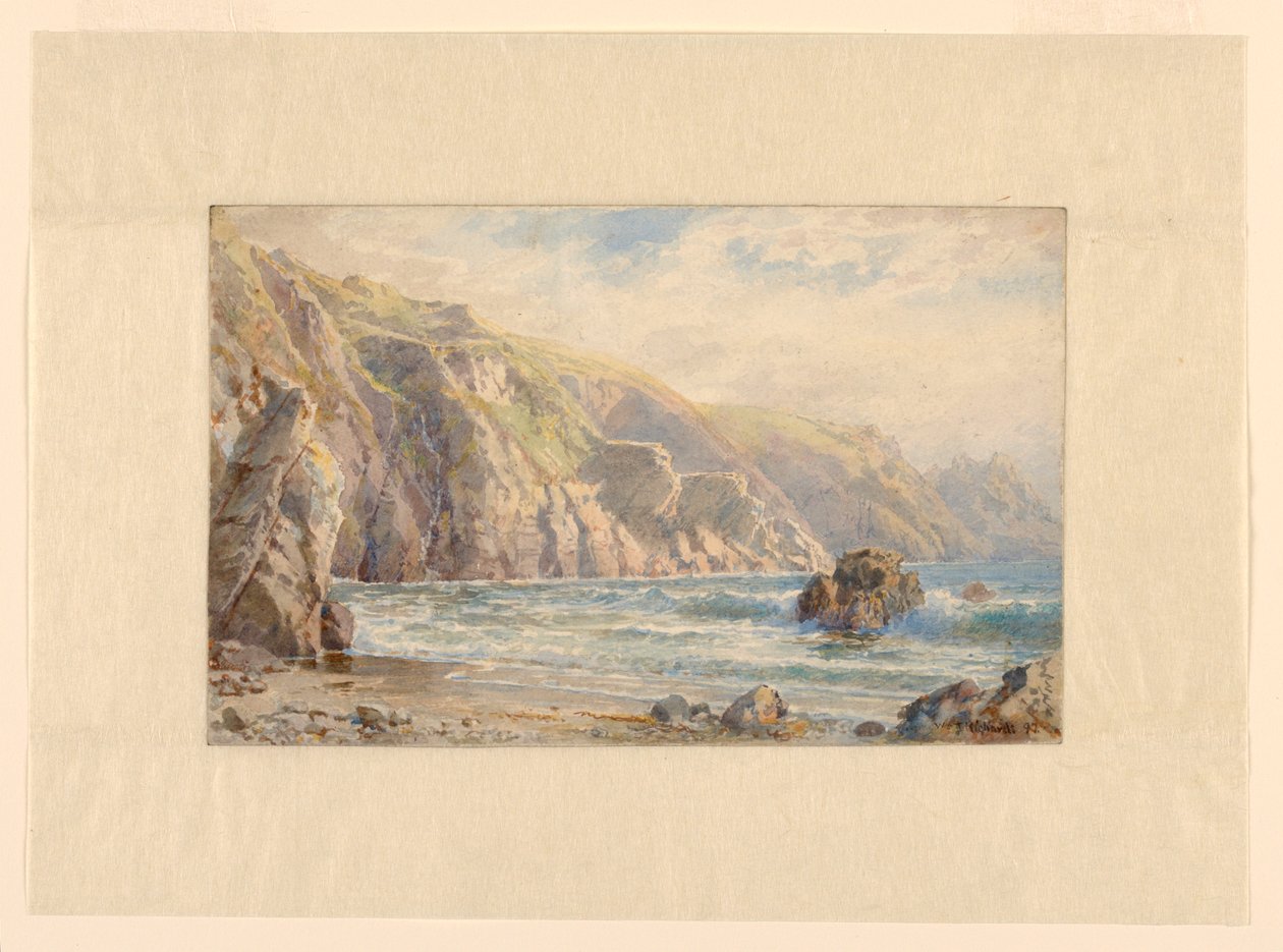 Study for "Moulin Huet Bay, Guernsey" by William Trost Richards