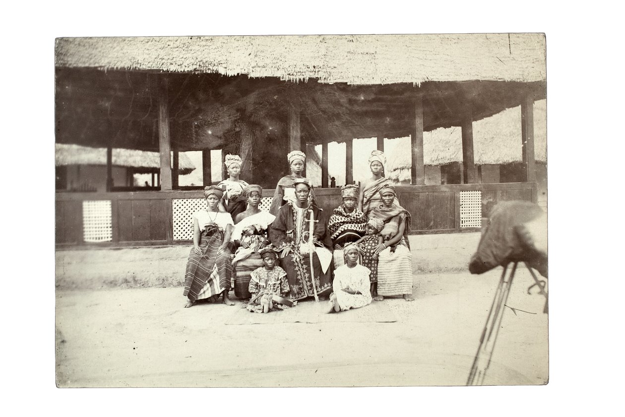 Native Chiefs and Harem, Mendi land by William Turnbull Balmer