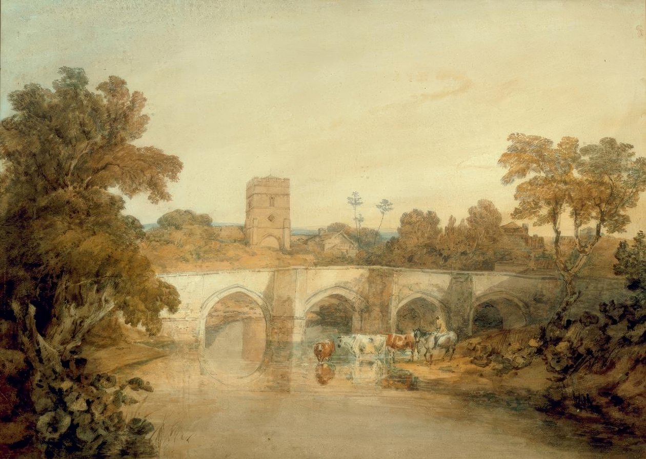 Bromfield on the River Onny, near Ludlow, Shropshire by Joseph Mallord William Turner