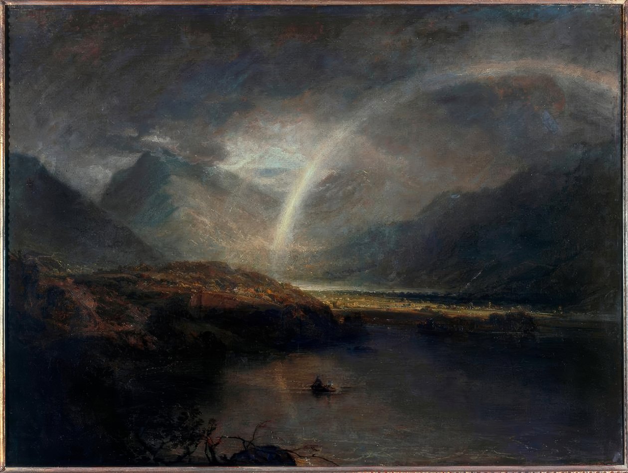 Lake Buttermere, with Part of Cromackwater, Cumberland, a Shower by Joseph Mallord William Turner