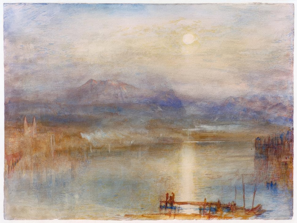 Moonlight over Lake Lucerne by Joseph Mallord William Turner