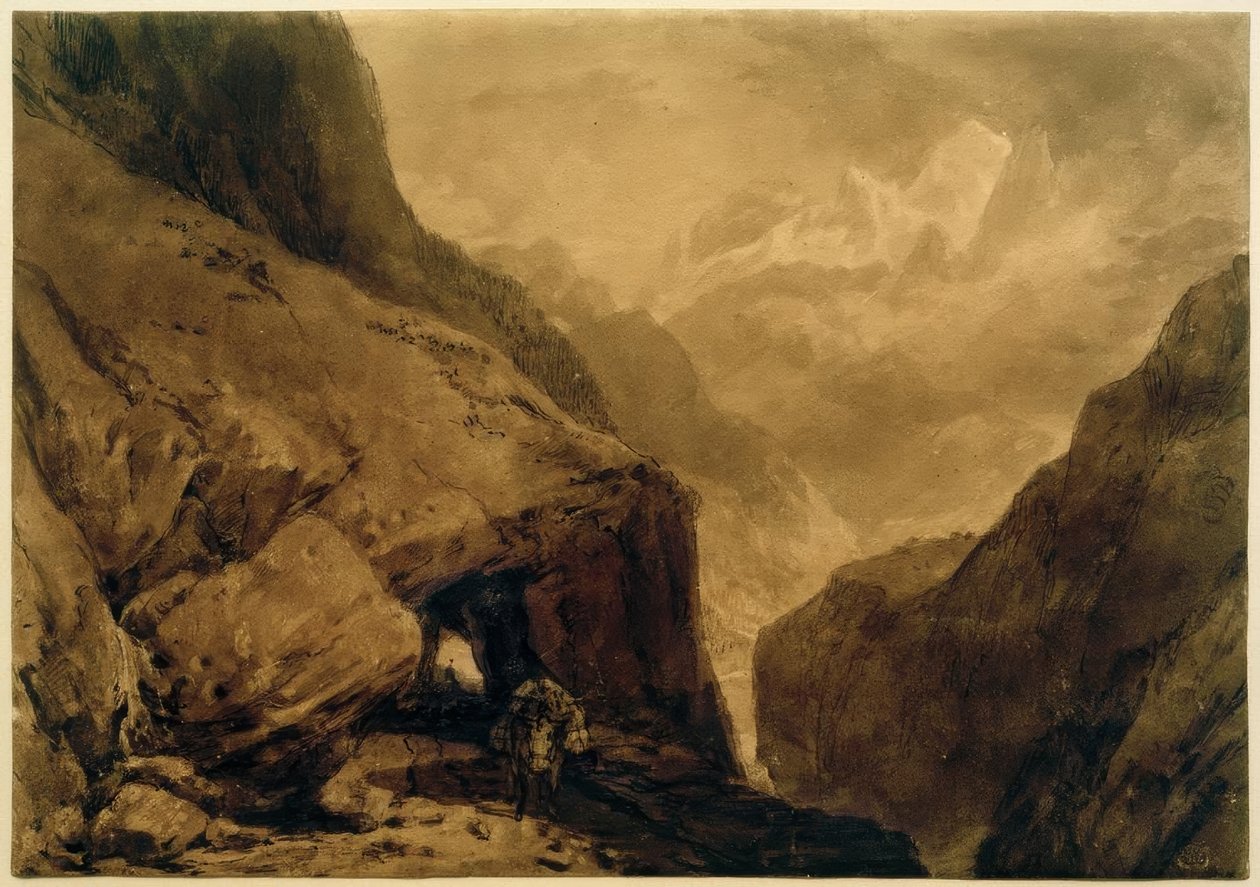 Mt St Gothard by Joseph Mallord William Turner