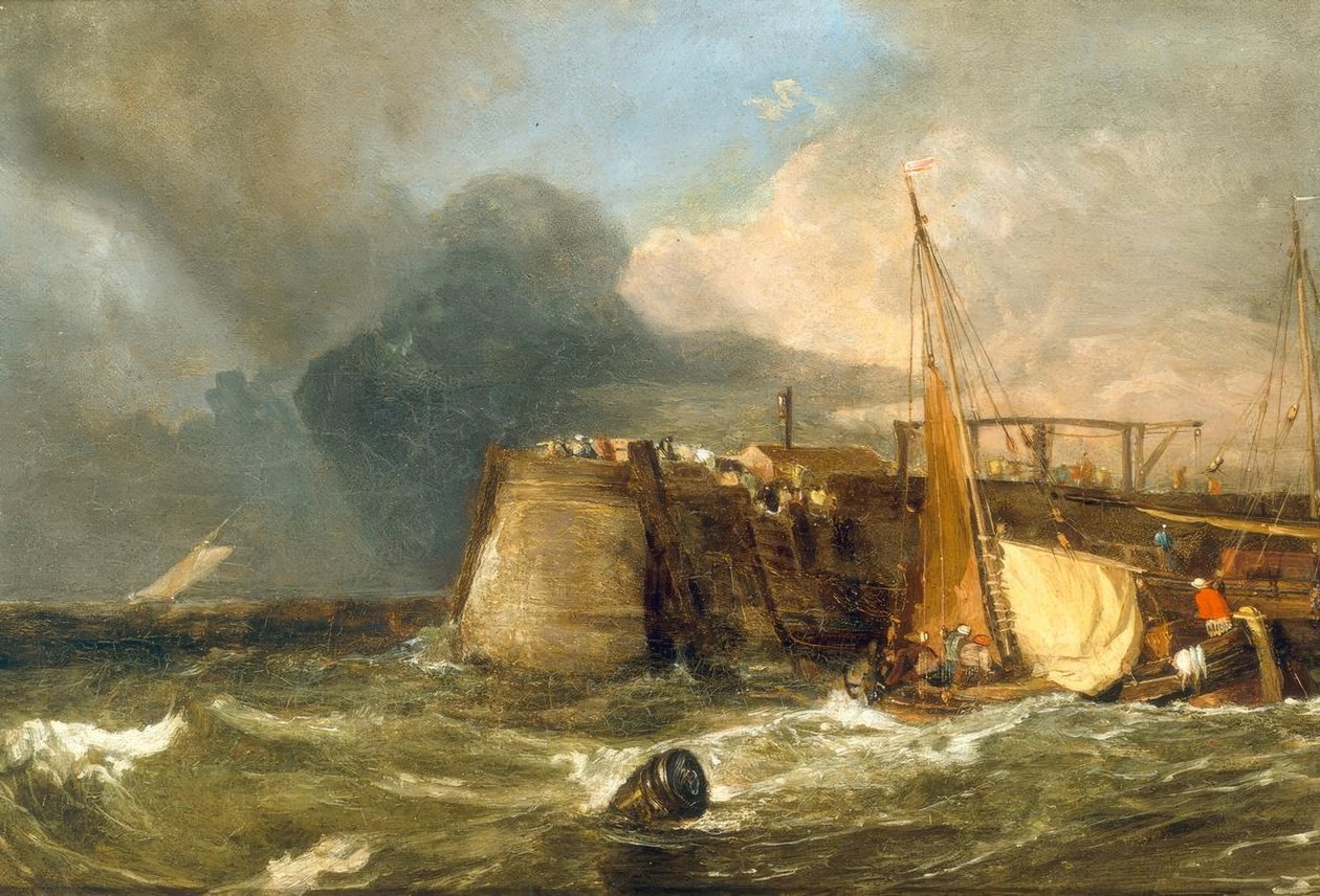 Old Margate Pier by Joseph Mallord William Turner