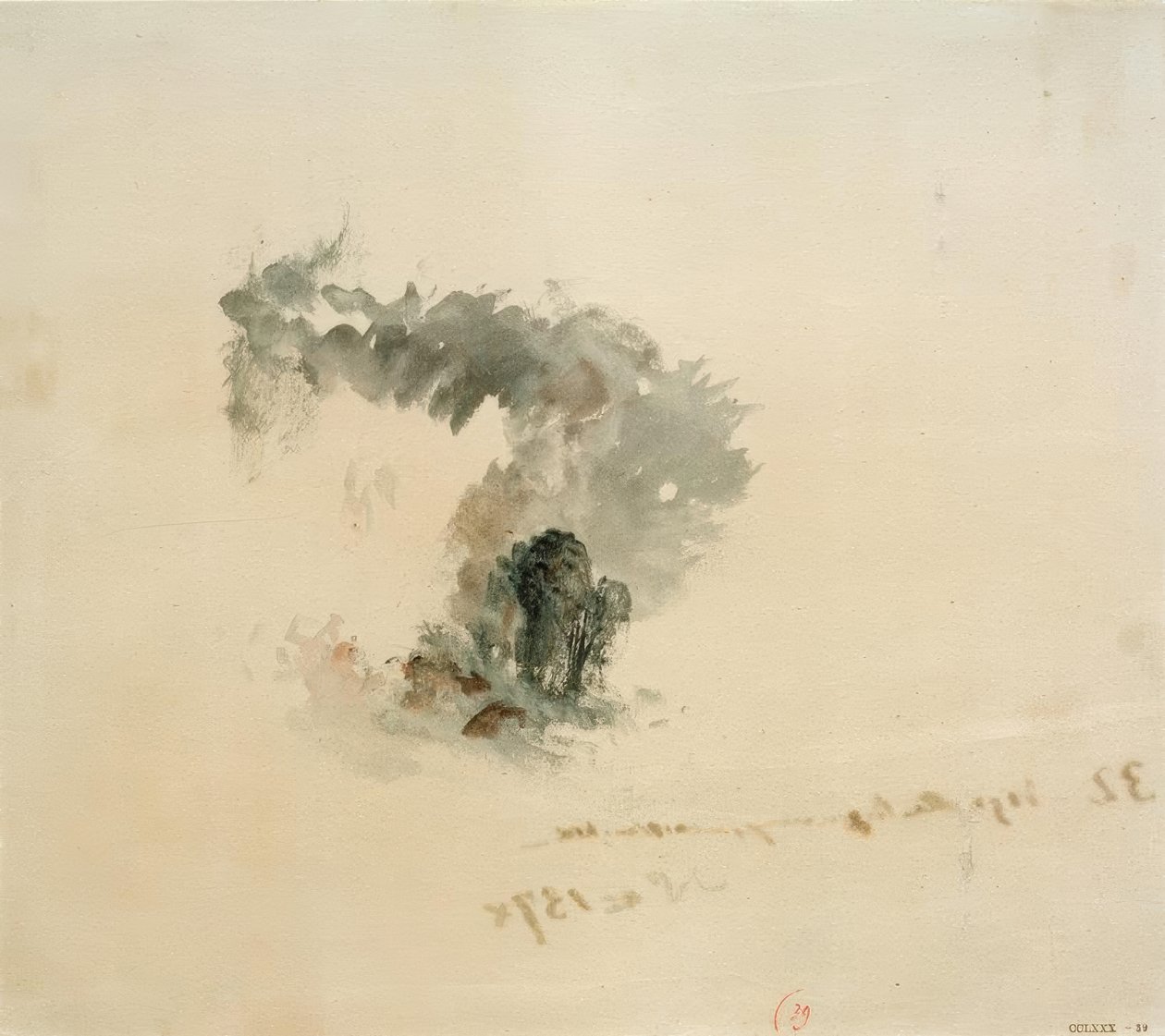 Sea, Trees, Figures (?, for Campbell’s Poetical Works’, 1837 by Joseph Mallord William Turner