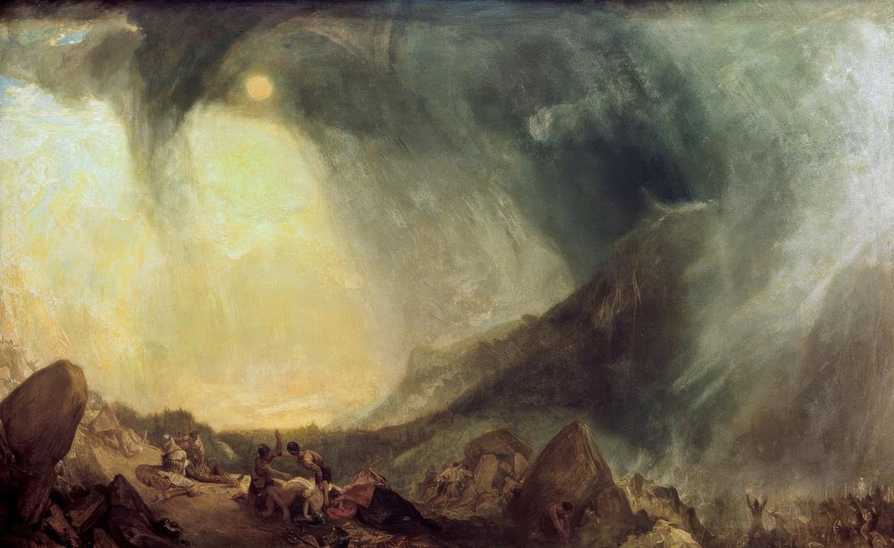 Snow Storm: Hannibal and his Army Crossing the Alps by Joseph Mallord William Turner