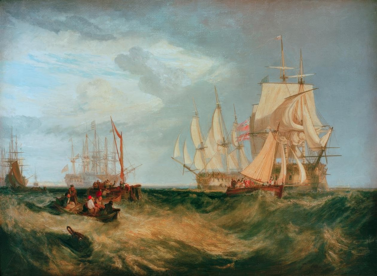 Spithead: Boat's Crew Recovering an Anchor