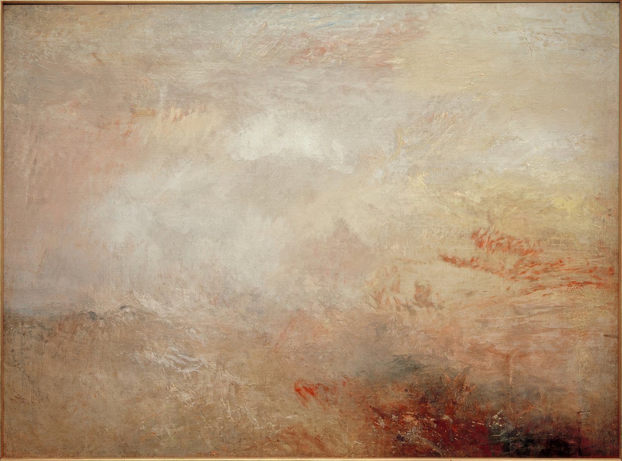 Stormy Sea with Dolphins by Joseph Mallord William Turner