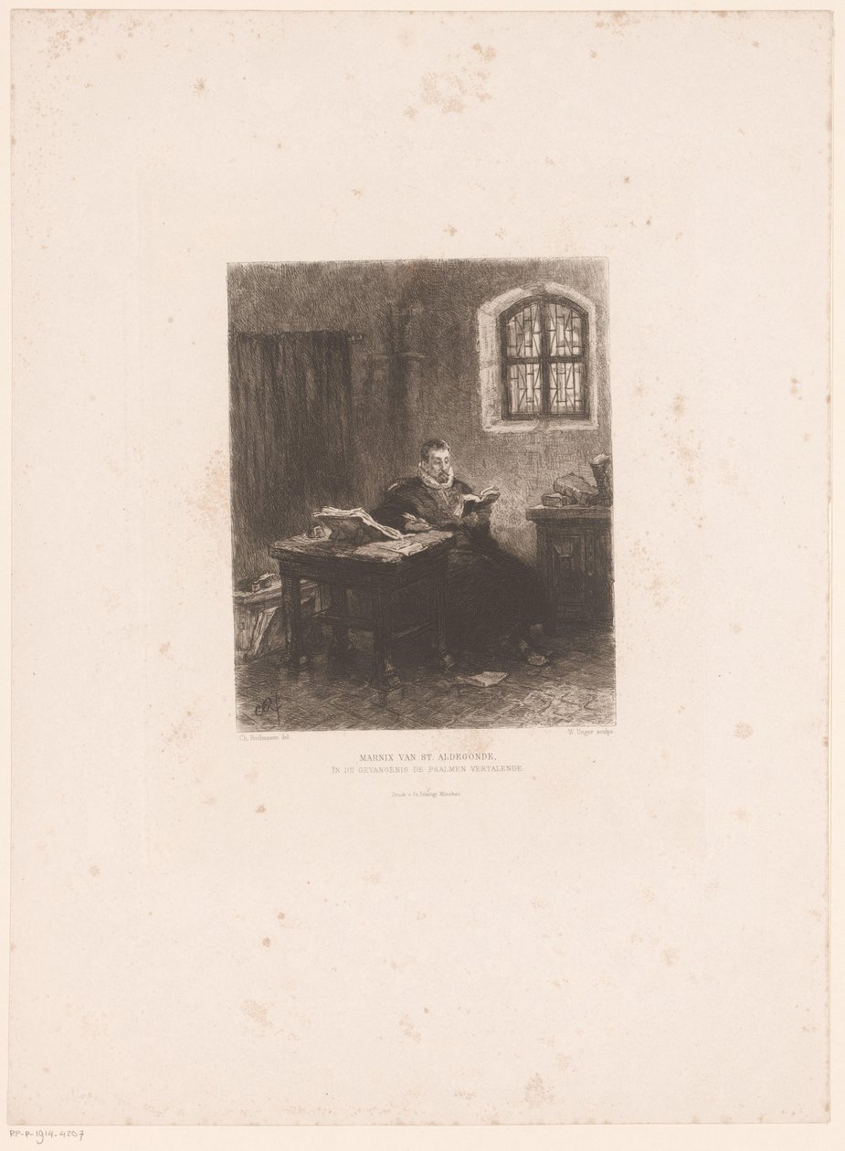 Philip of Marnix of Saint-Aldegonde in Prison by William Unger