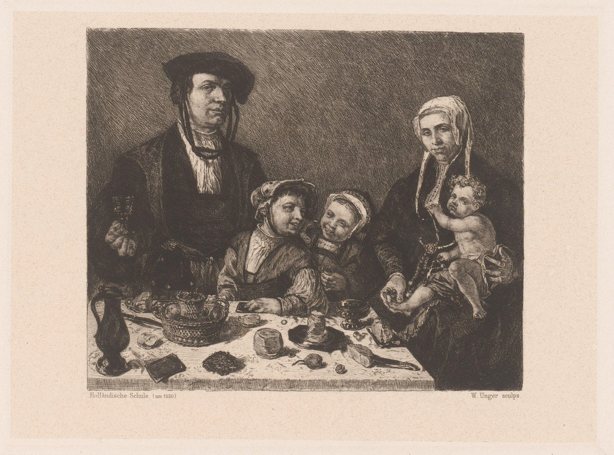 Portrait of Pieter Jan Foppesz. and Alijdt van Beresteyn with Their Children by William Unger