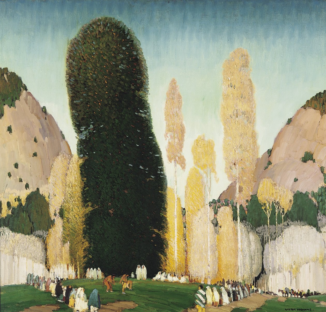 A Mountain Ceremony, c.1930 by William Victor Higgins