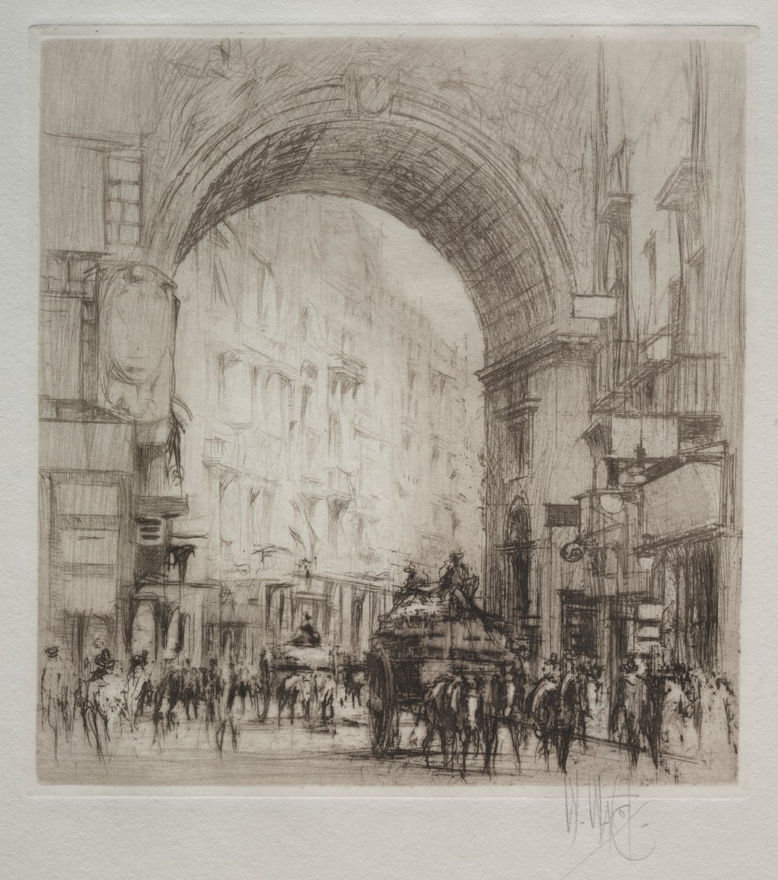 Arco San Carlo, Naples by William Walcot