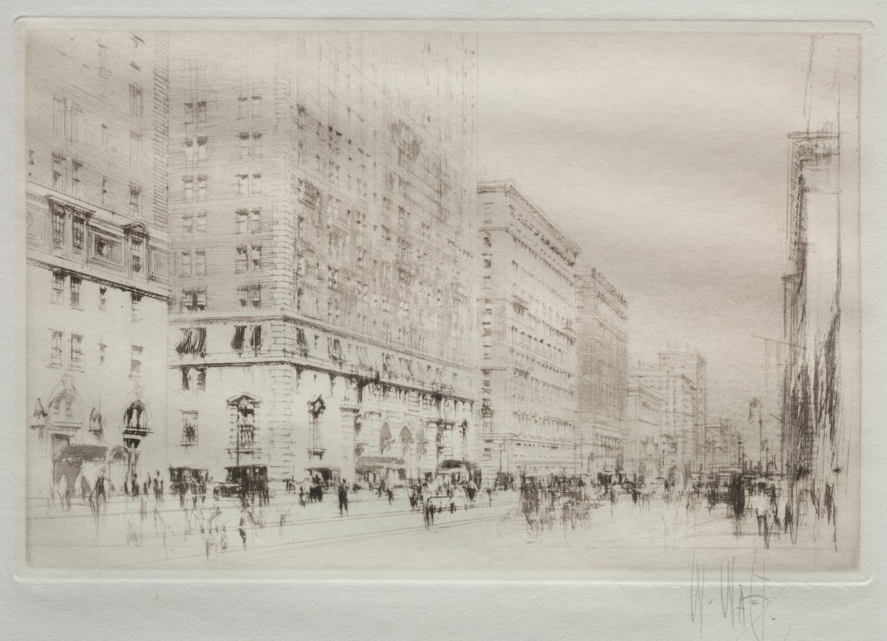 Park Avenue, New York by William Walcot