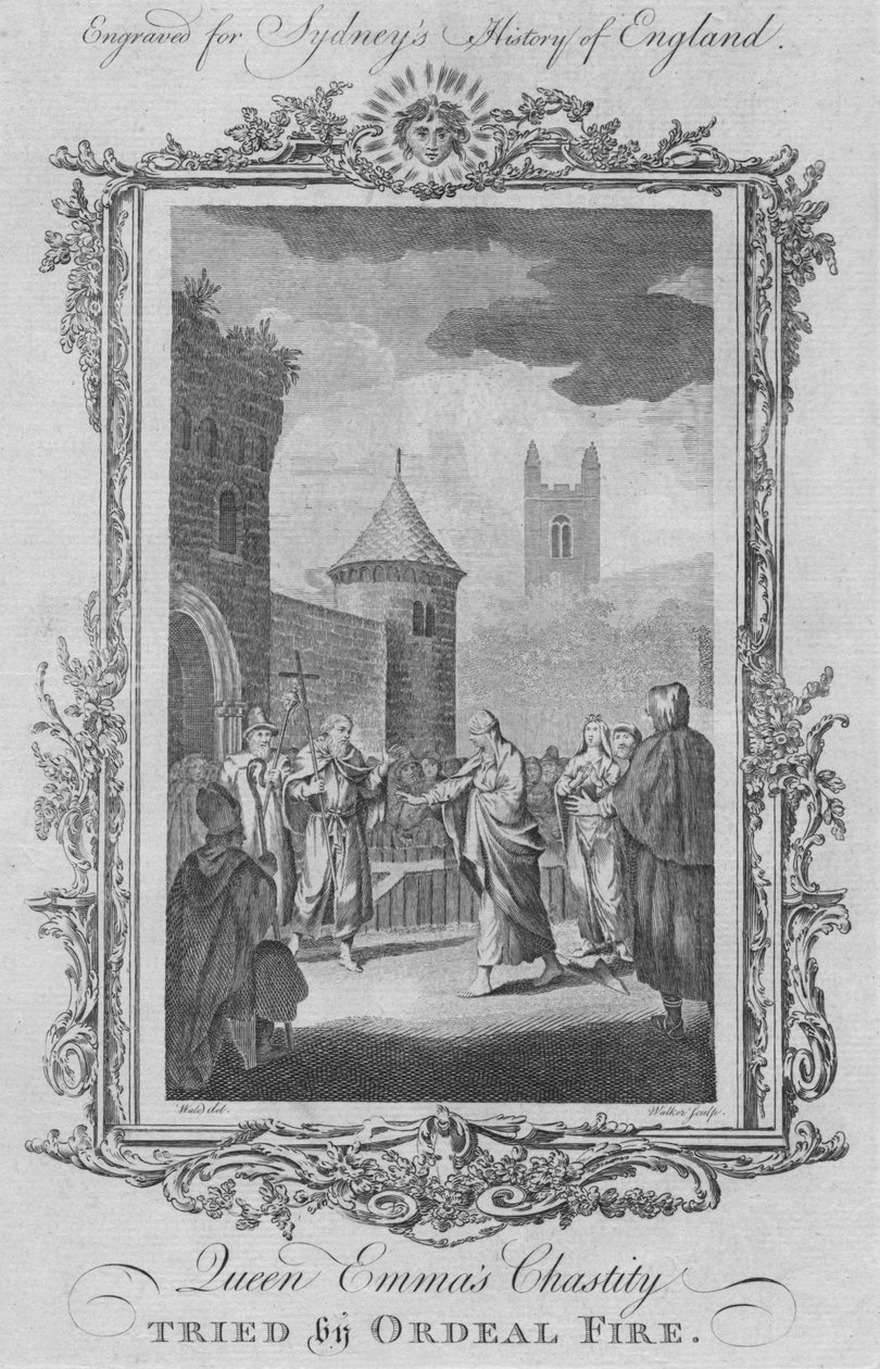 Queen Emmas Chastity tried by ordeal fire by William Walker