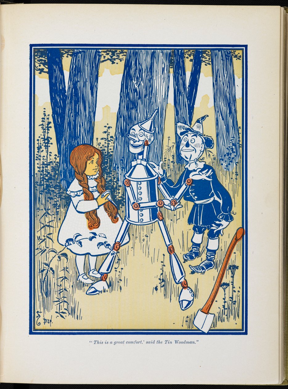 Dorothy, the tin woodman and the scarecrow by William Wallace Denslow