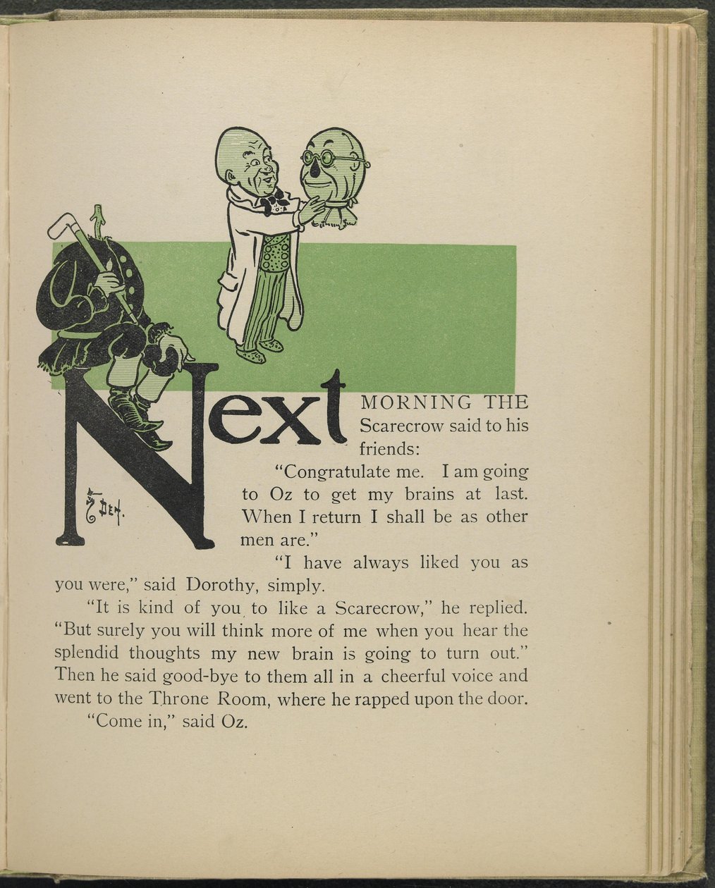 Illustration from "The Wonderful Wizard of Oz" by William Wallace Denslow