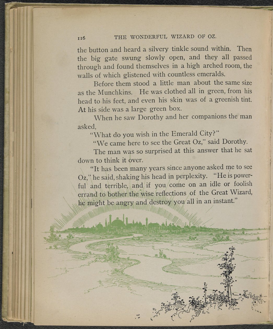 Illustration from "The Wonderful Wizard of Oz" by Lyman Frank Baum by William Wallace Denslow