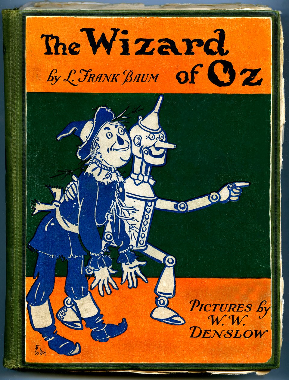 The Wonderful Wizard of Oz - The Wizard of Oz: cover of an old edition (between 1905 and 1920) illustrated by Denslow, William Wallace of Frank Baum
