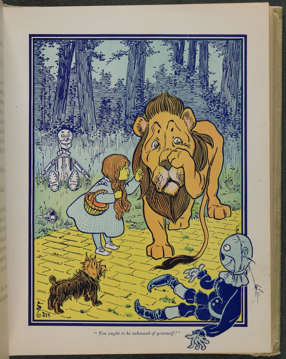 "You Ought to Be Ashamed of Yourself", Illustration from "The Wonderful Wizard of Oz" by Lyman Frank Baum by William Wallace Denslow
