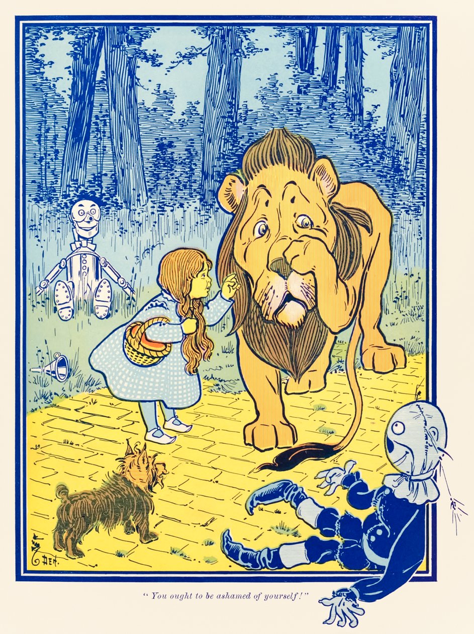 You ought to be ashamed of yourself! from The Wonderful Wizard of Oz by L. Frank Baum by William Wallace Denslow