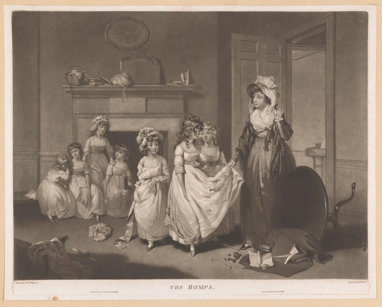 Ink on One of the Girls' Dresses by William Ward