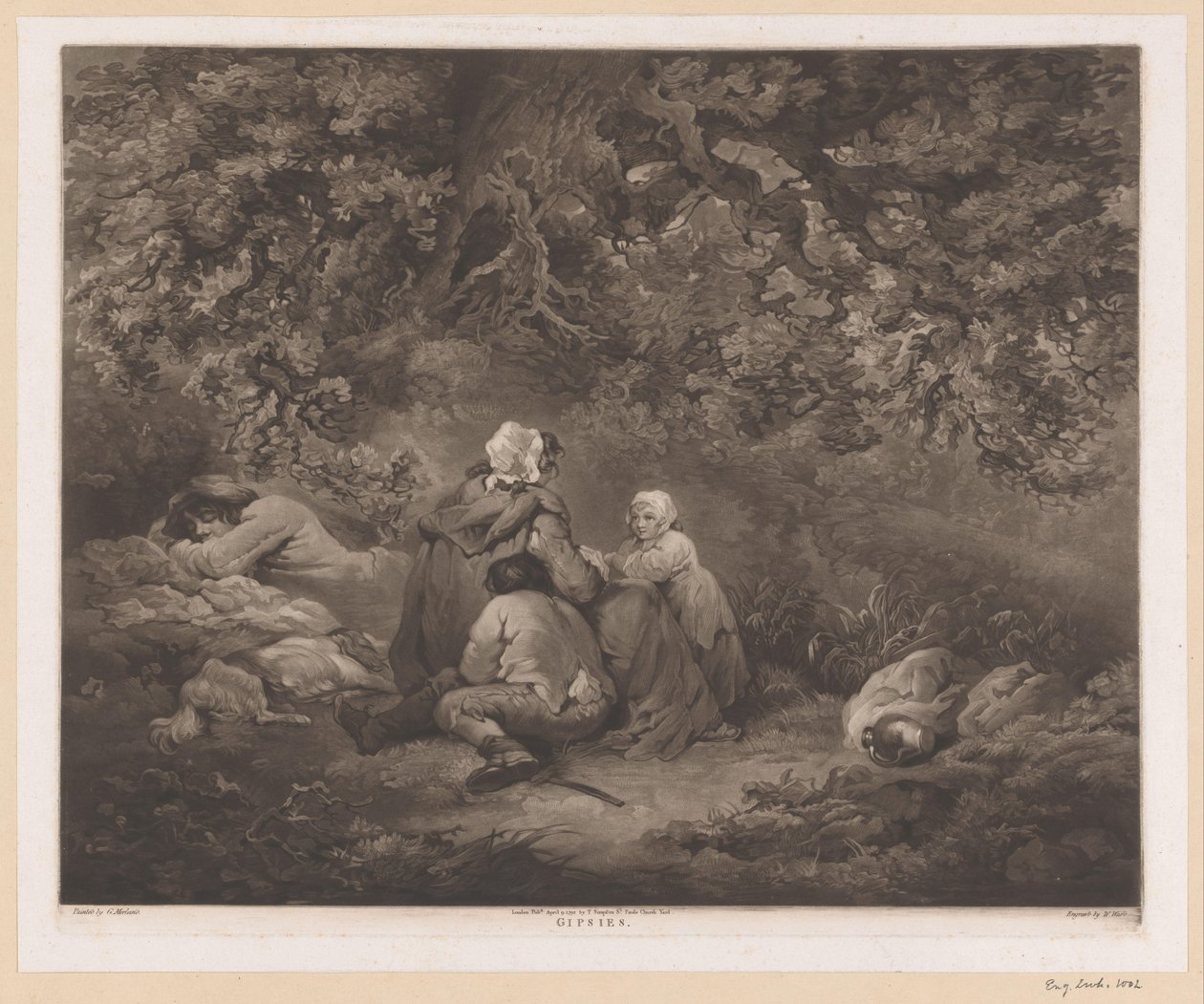 Resting Family in a Forest by William Ward