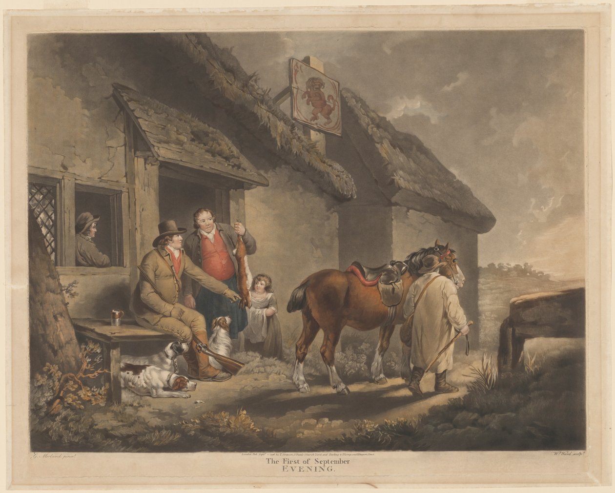 The First of September, Evening by William Ward after George Morland