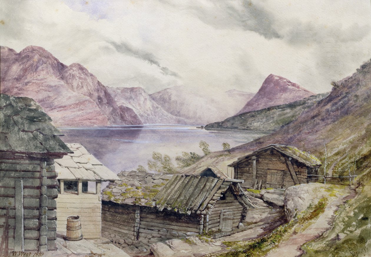 Romsdal Fjord, 1850 by William West