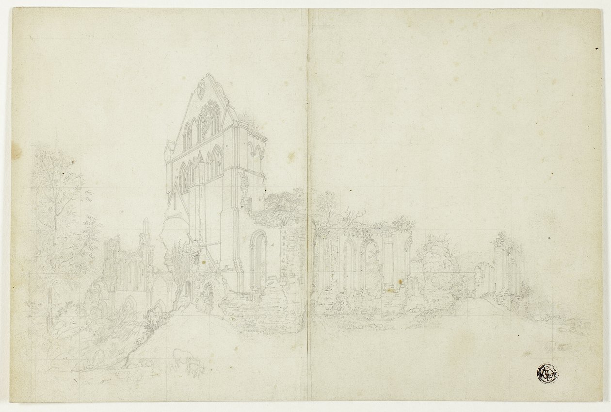 Byland Abbey, Yorkshire by William Westall