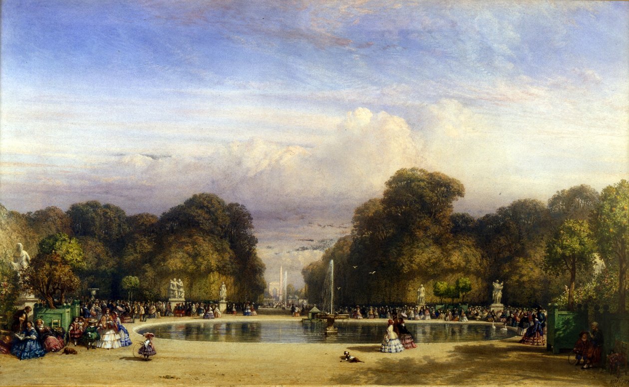 The Tuileries Gardens, Paris by William Wyld
