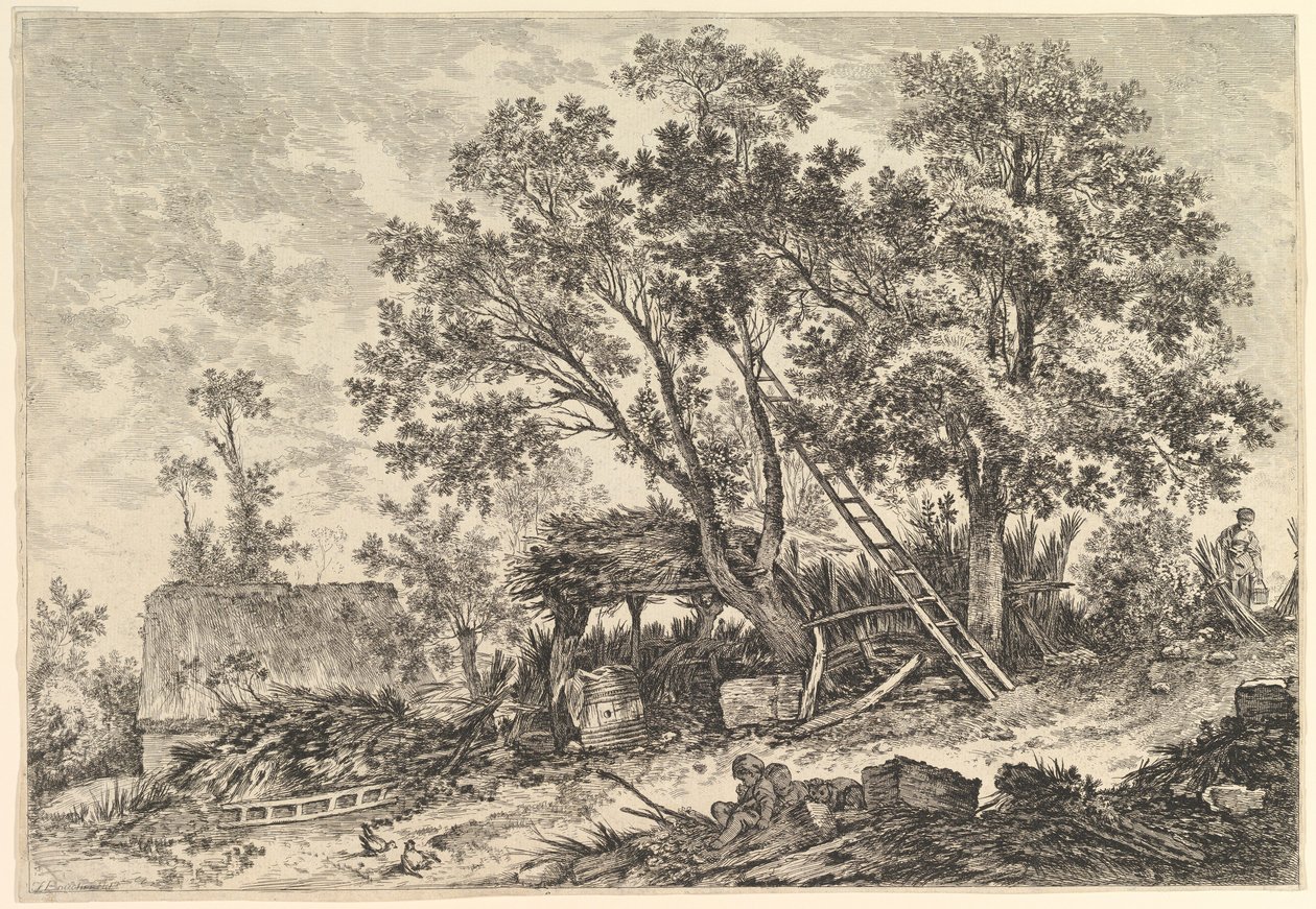 2nd View of Fronville, 18th century by William Wynne Ryland