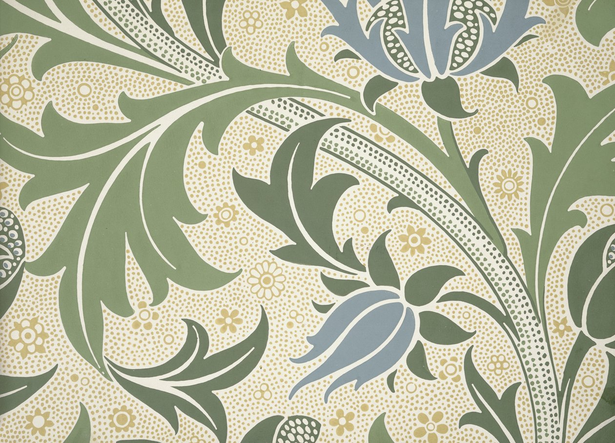 Wallpaper sample book, before 1917 by William and Company Morris