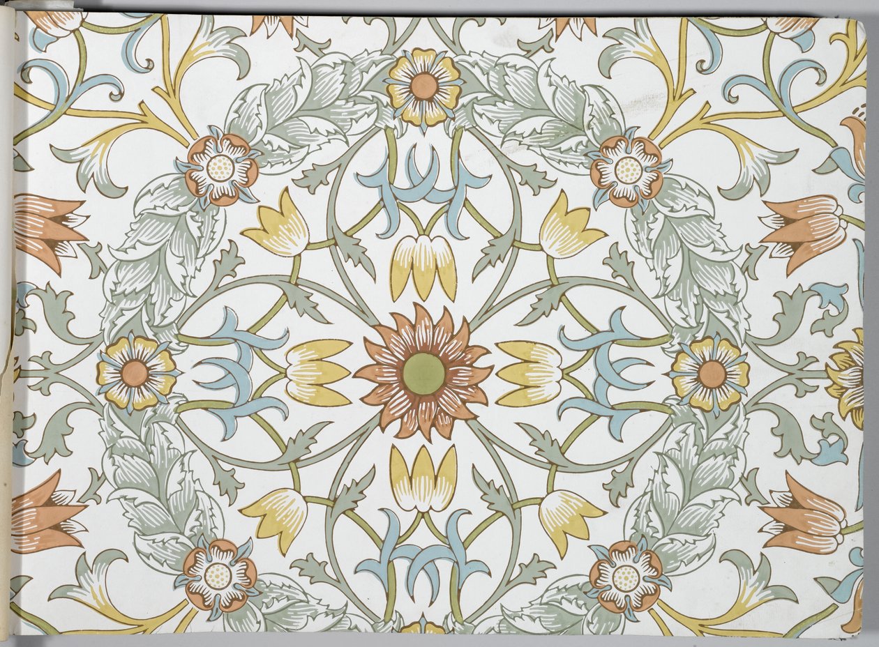 Wallpaper sample book, before 1917 by William and Company Morris