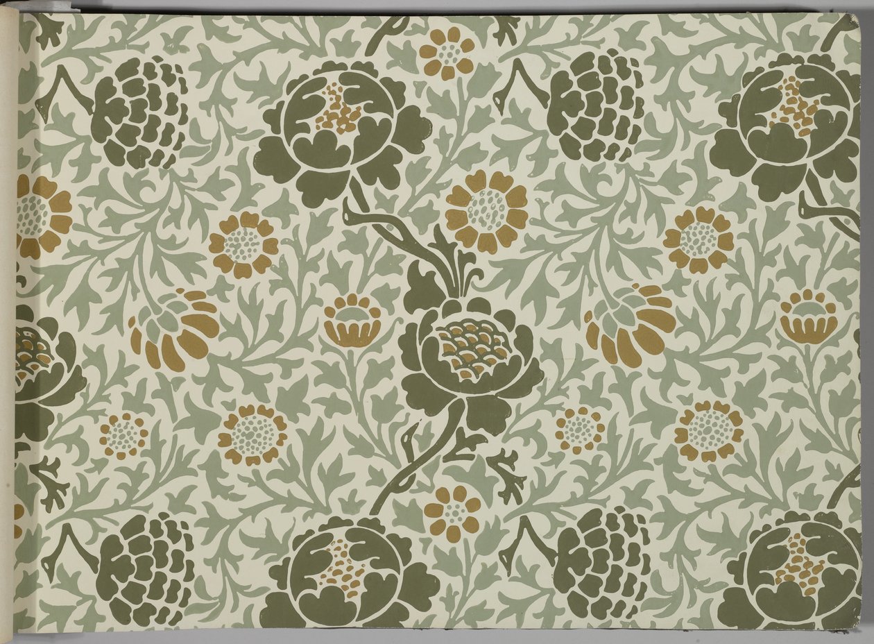 Wallpaper sample book, before 1917 by William and Company Morris