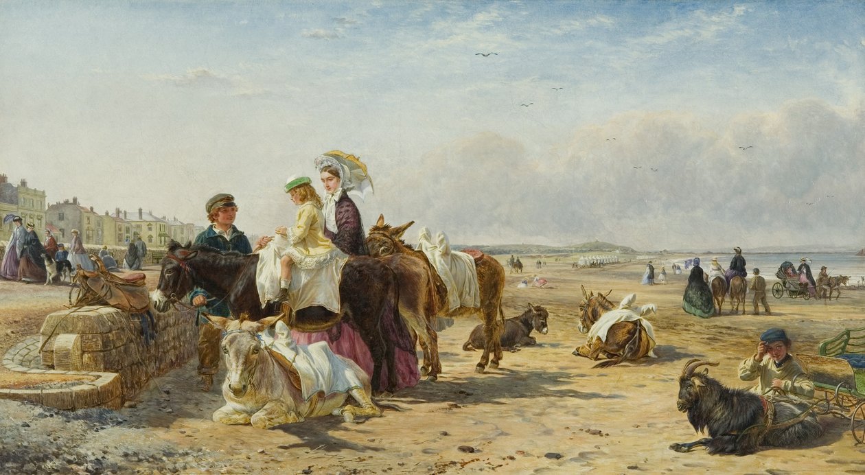 Weston Sands in 1864 by William and Havell Edmund Hopkins