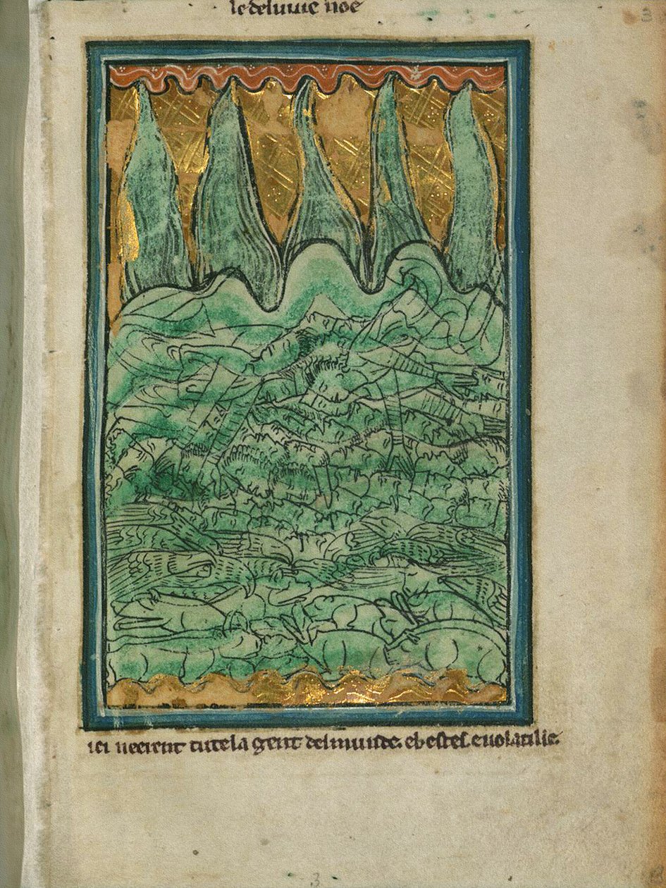 The Flood of Noah, c.1250 by William de Brailes