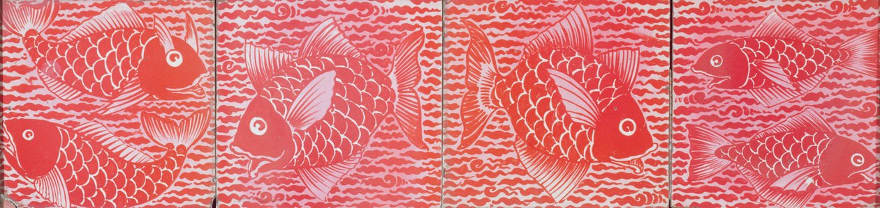 Tile with Fish Design by William de Morgan