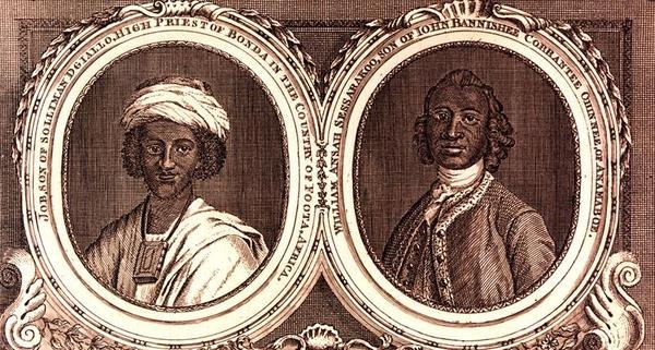 Job, Son of Solliman Dgiallo, High Priest of Bonda in the Country of Foota, Africa and William Ansah Sessarakoo, Son of John Bannishee Corrantee Ohinnee, of Anamaboe by William of Bath (after) Hoare