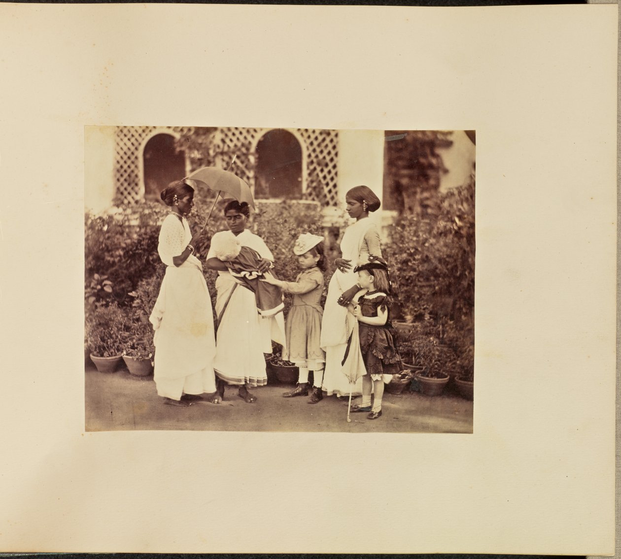 Caucasian Children with Ayahs by Willoughby Wallace Hooper