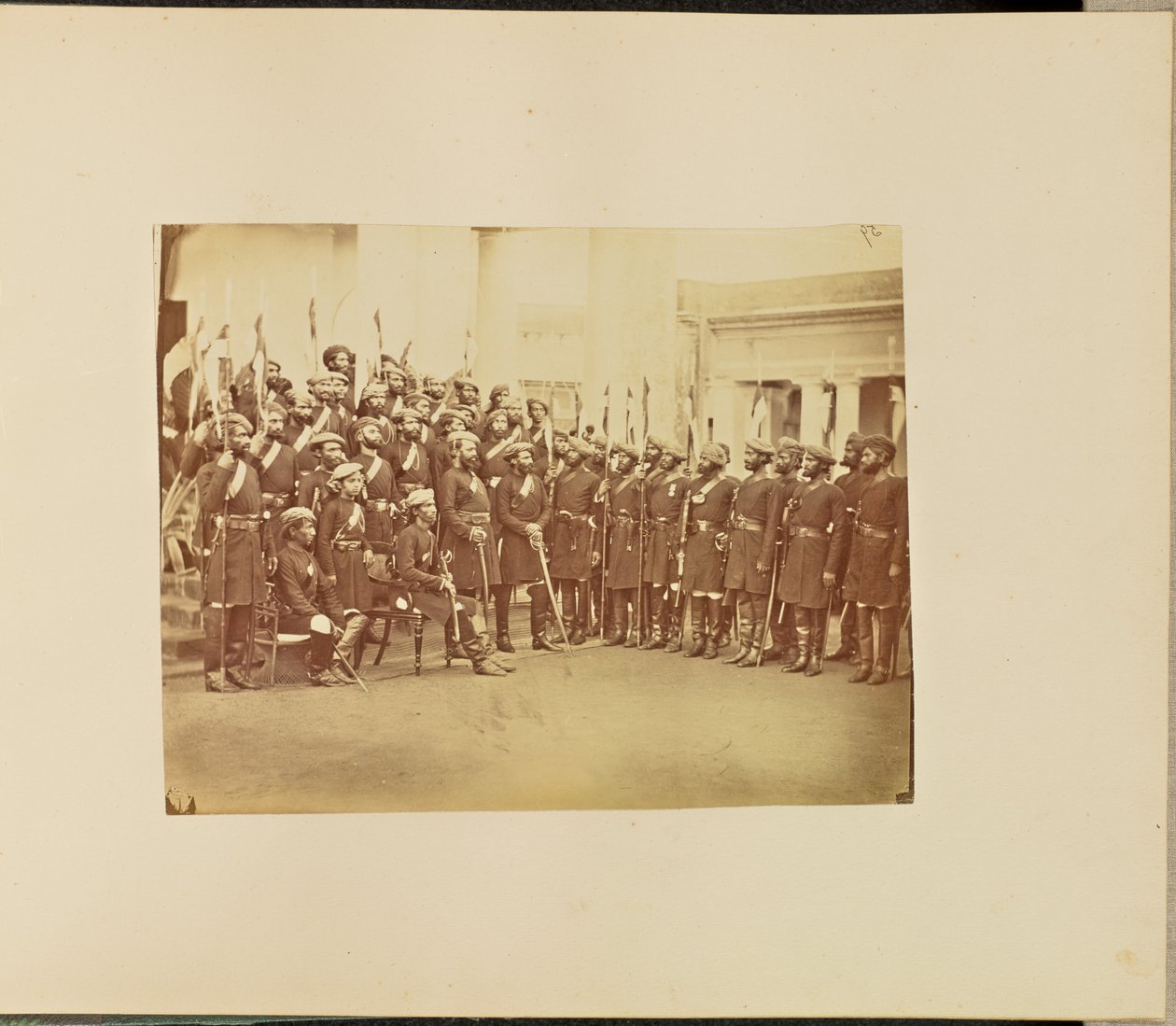 Group Portrait of Military Personnel by Willoughby Wallace Hooper