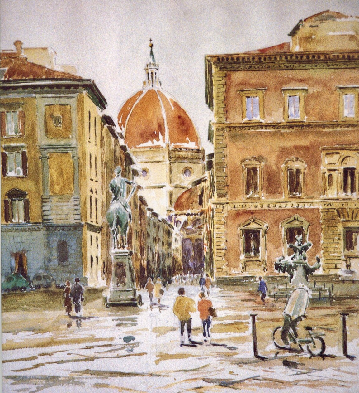 Piazza SS Annunziata, rain clearing by Wilson Clive