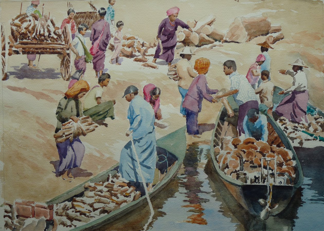 Loading up, Thaung Tho market by Wilson Clive