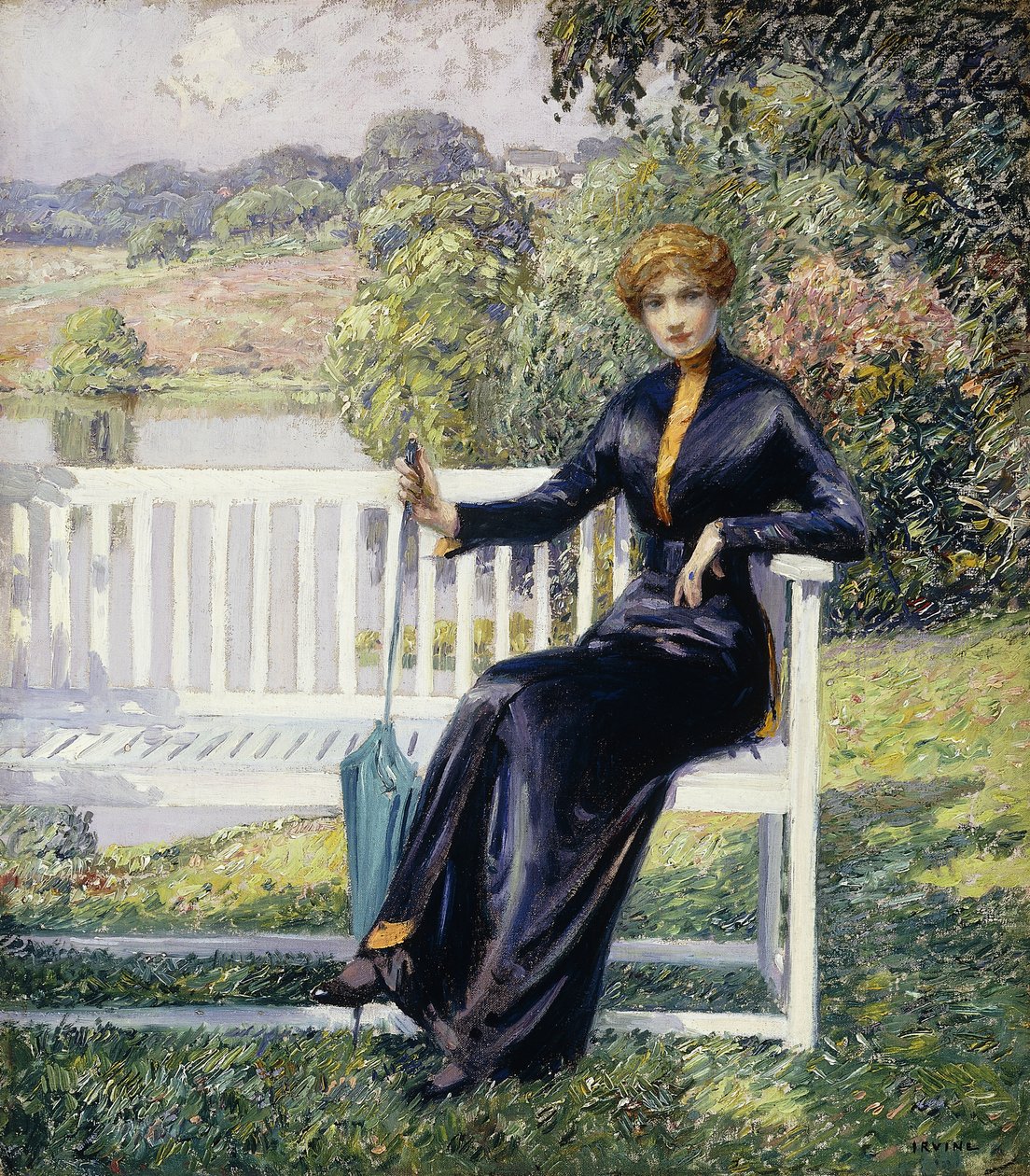 Lois in the Garden by Wilson Henry Irvine
