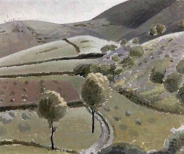 Italian Landscape Near Lago di Piediluco, c.1920-23 by Winifred Knights