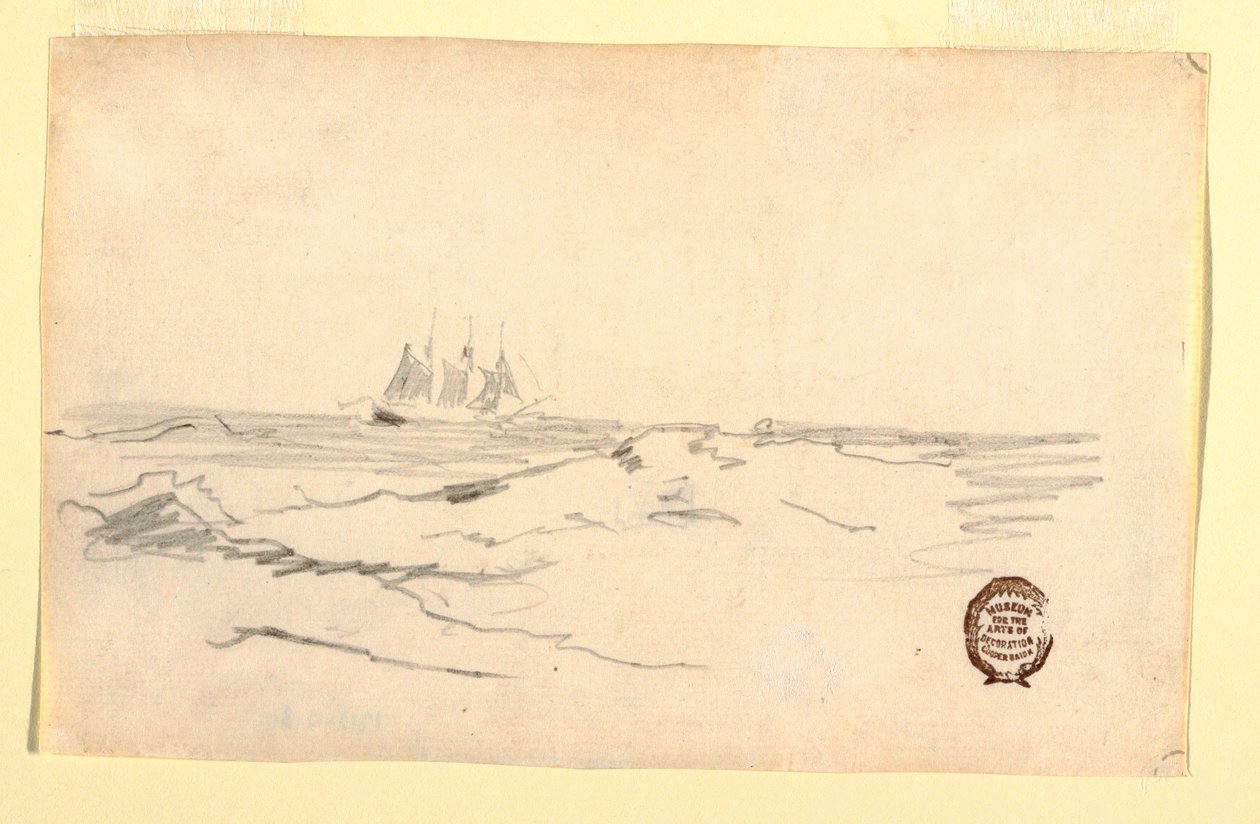 Schooner Near a Rocky Coast by Winslow Homer