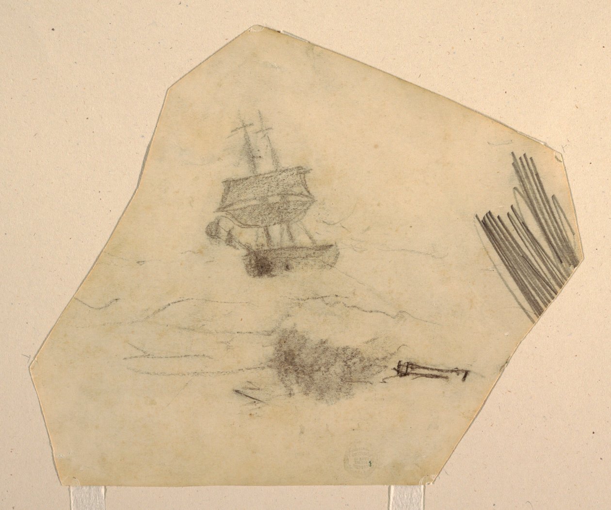 Square Rigger in a Stormy Sea by Winslow Homer