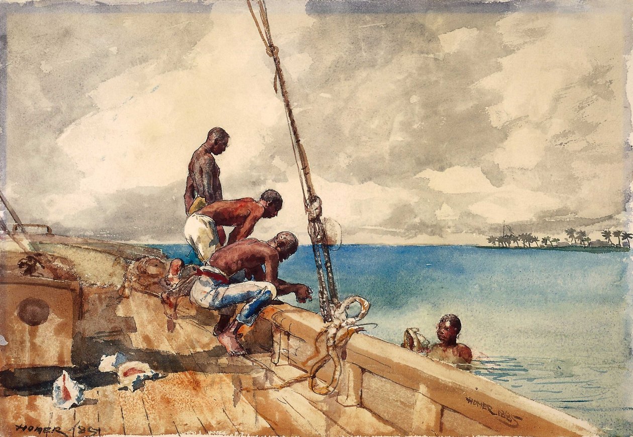 The Conch Divers by Winslow Homer