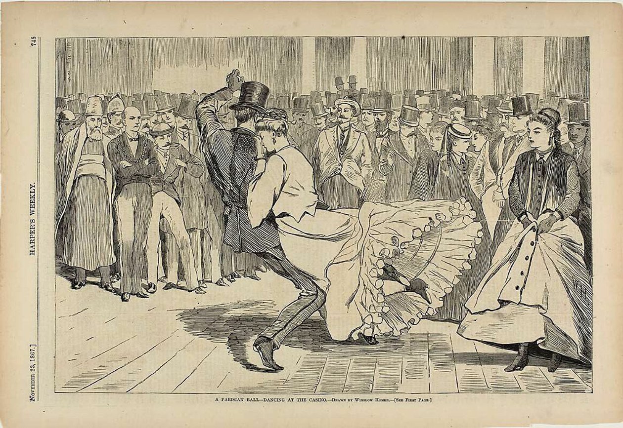 A Parisian Ball—Dancing at the Casino by Winslow Homer
