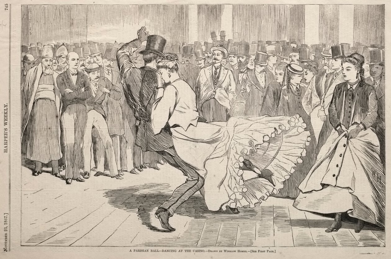 A Parisian Ball - Dancing at the Casino, 1867 by Winslow Homer